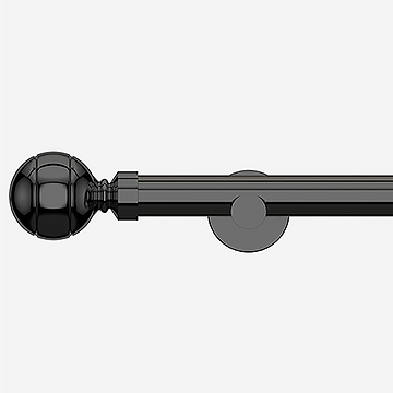 28mm Allure Signature Black Nickel Ribbed Ball Eyelet