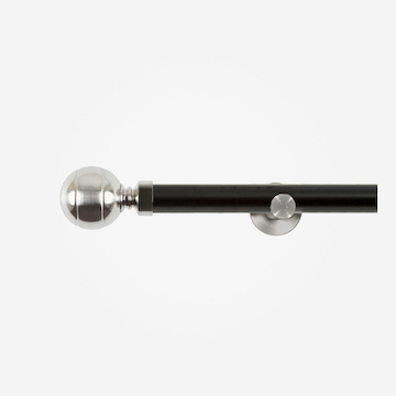 28mm Allure Signature Matt Black With Stainless Steel Ribbed Ball Eyelet