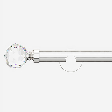 28mm Allure Signature Polished Chrome Crystal Eyelet