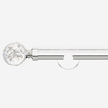 28mm Allure Signature Polished Chrome Glass Bubbles Eyelet