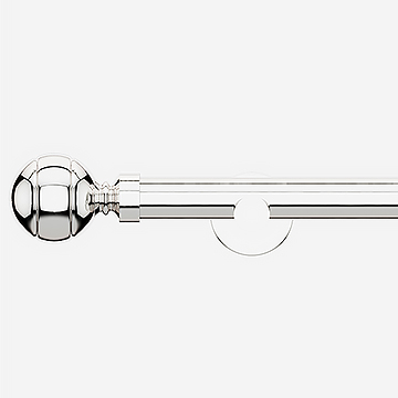 28mm Allure Signature Polished Chrome Ribbed Ball Eyelet