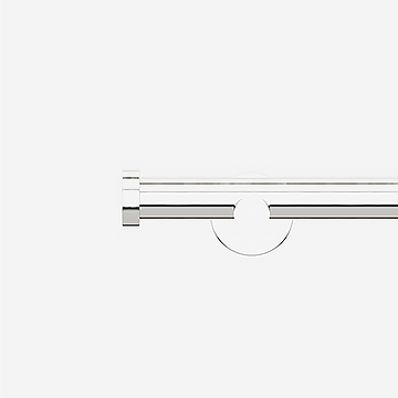 28mm Signature Polished Chrome Stud Eyelet Curtain Pole