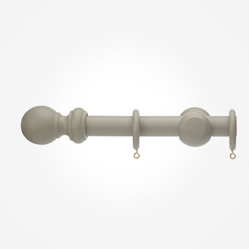 28mm Honister Cafe Latte Ball Curtain Pole
