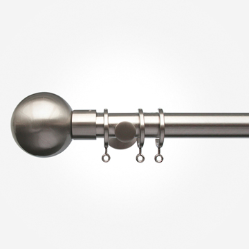 28mm Lunar Matt Nickel Sphere Finial