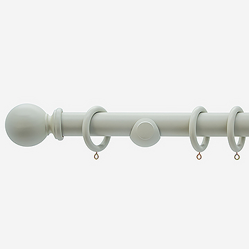 28mm Prime French Grey Ball Curtain Pole