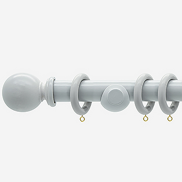 28mm Prime Slate Grey Ball Curtain Pole