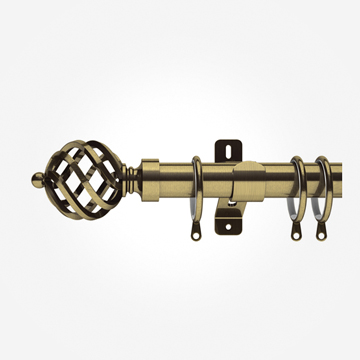 28mm Swish Elements Titan Antique Brass Curtain Pole
