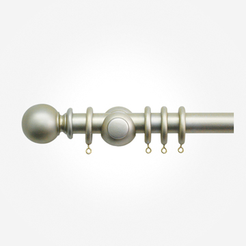 30mm Cathedral Champagne Silver Plain Ball Finial