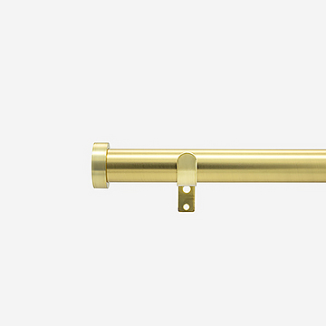 35mm Classic Brushed Gold Stud Eyelet Curtain Pole