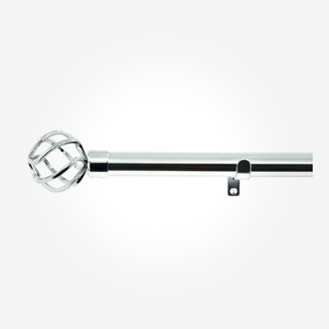 35mm Allure Classic Polished Chrome Cage Finial Eyelet