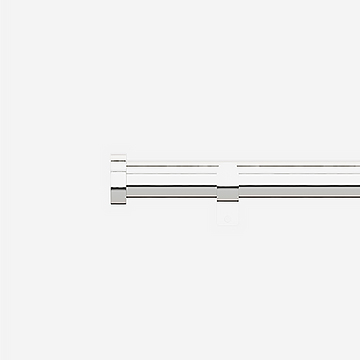 35mm Classic Polished Chrome Stud Eyelet Curtain Pole
