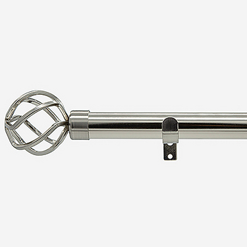 35mm Allure Classic Stainless Steel Cage Finial Eyelet