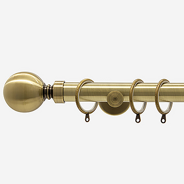 35mm Allure Signature Antique Brass Ball Finial