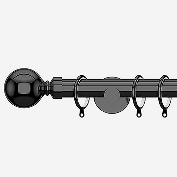 35mm Allure Signature Black Nickel Ball Finial