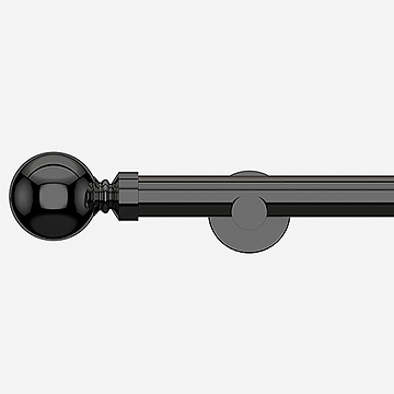 35mm Allure Signature Black Nickel Ball Finial Eyelet