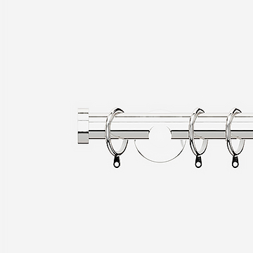 35mm Signature Chrome Stud Curtain Pole