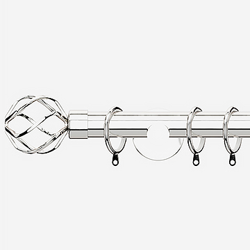 35mm Allure Signature Polished Chrome Cage Finial