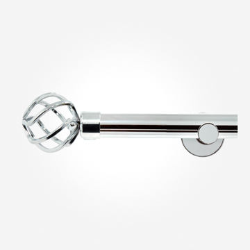 35mm Allure Signature Polished Chrome Cage Finial Eyelet