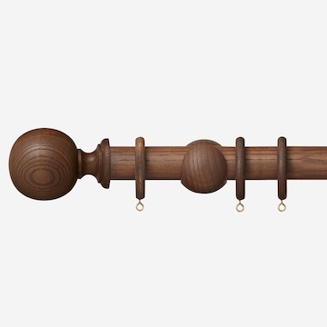 35mm Eden Cocoa Ball Curtain Pole