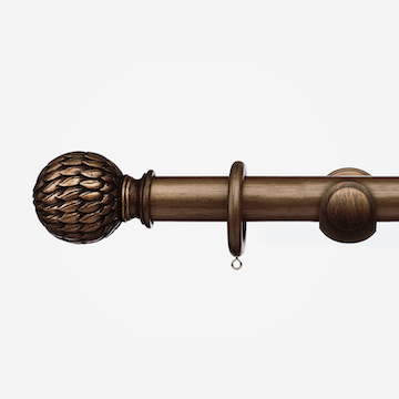 35mm Integra Masterpiece Collection Burnished Bronze Phoenix Finial Curtain Pole