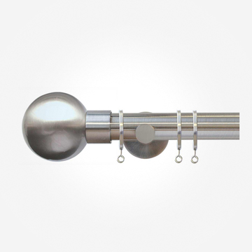 35mm Strand Matt Nickel Sphere Finial