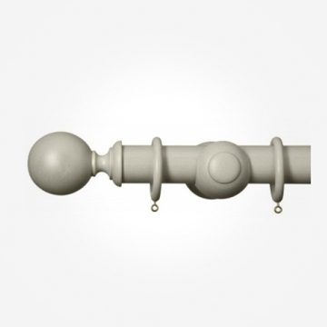 45mm Hand Finished Antique White Plain Ball