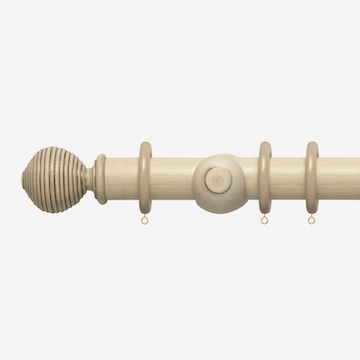 45mm Modern Country Brushed Cream Ribbed Ball