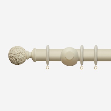 45mm Modern Country Pearl Floral Ball Curtain Pole