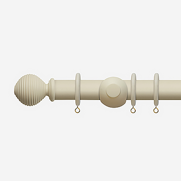 45mm Modern Country Pearl Ribbed Ball Curtain Pole