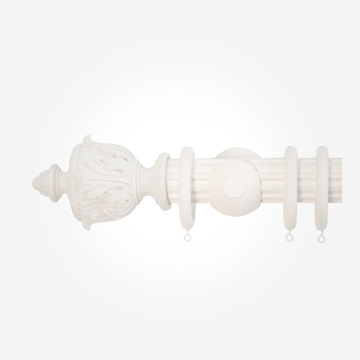 50mm Florentine Cotton Acanthus Finial Reeded