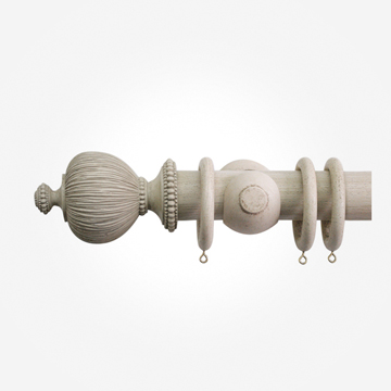 50mm Florentine Putty Pleated Finial