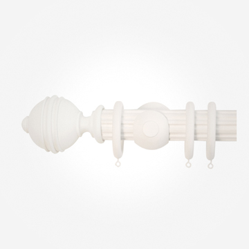 50mm Hardwick Cotton Ribbed Ball Finial Reeded