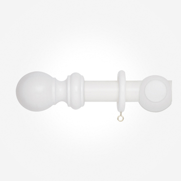 50mm Woodline White Ball Finial