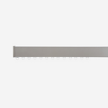 Silent Gliss 7605 Metro Flat Silver Curtain Rail Curtain Rail | Poles ...