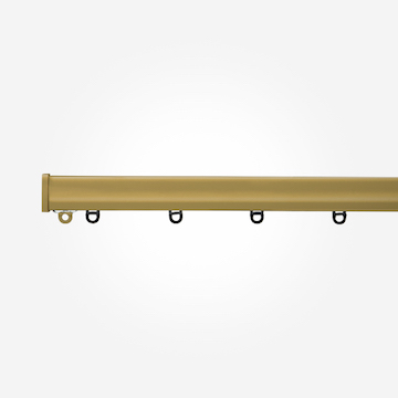 Surge Curved Gold Curtain Track