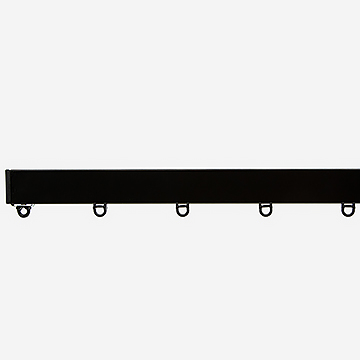 Surge Flat Black Curtain Track