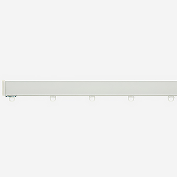 Surge Flat White Curtain Track
