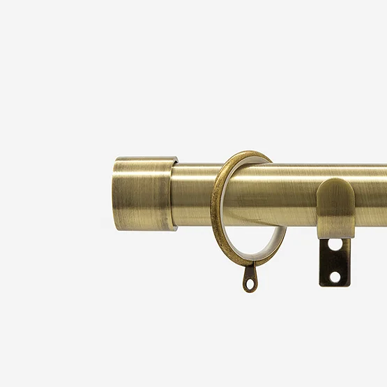 28mm Allure Classic Antique Brass End Cap Bay Window pole