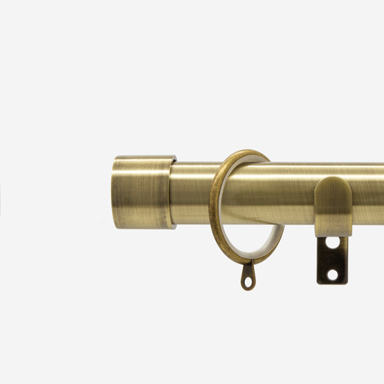 28mm Allure Antique Brass End Cap pole