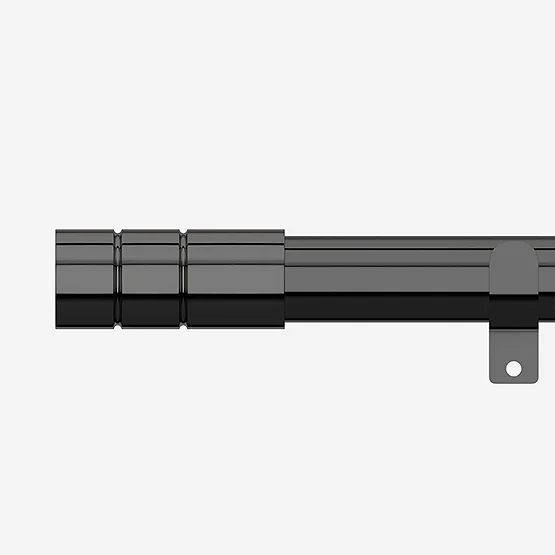 28mm Allure Black Nickel Barrel Eyelet pole