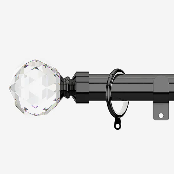 28mm Allure Classic Black Nickel Crystal pole