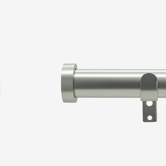 28mm Allure Classic Brushed Steel Stud Eyelet Bay Window pole