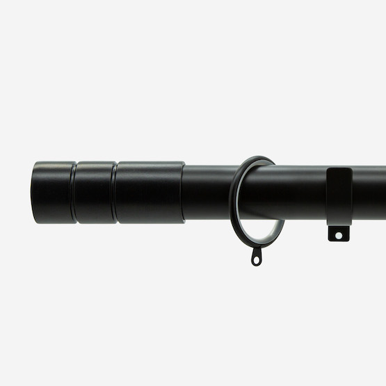 28mm Allure Classic Matt Black Barrel pole