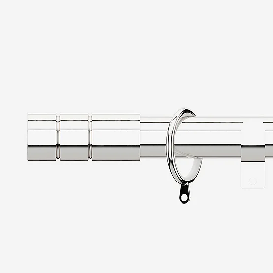 28mm Allure Classic Polished Chrome Barrel Bay Window pole