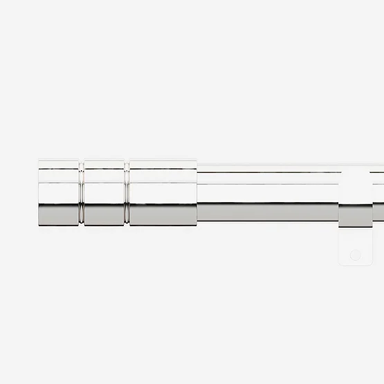 28mm Allure Classic Polished Chrome Barrel Eyelet Bay Window pole