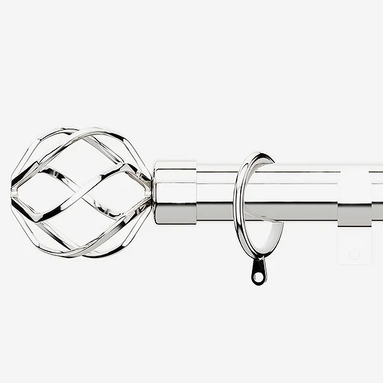 28mm Allure Polished Chrome Cage pole