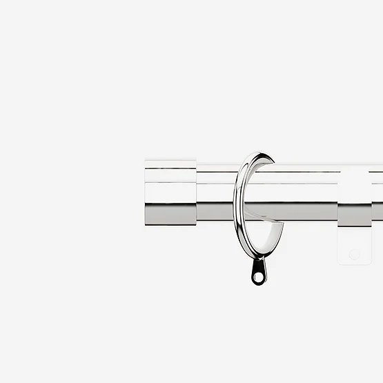 28mm Allure Polished Chrome End Cap pole