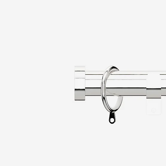 28mm Allure Classic Polished Chrome Stud Bay Window pole