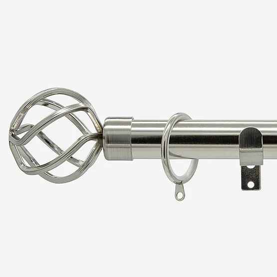 28mm Allure Classic Stainless Steel Cage Bay Window pole
