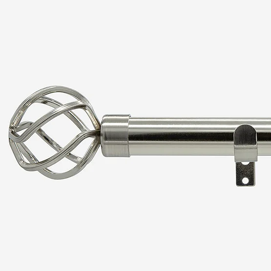 28mm Allure Classic Stainless Steel Cage Eyelet Bay Window pole
